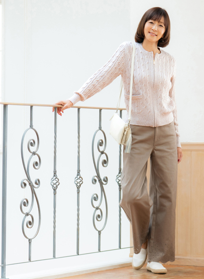 ⻑袖ニットブルゾン