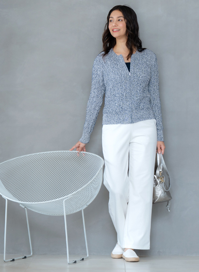 ⻑袖ニットブルゾン