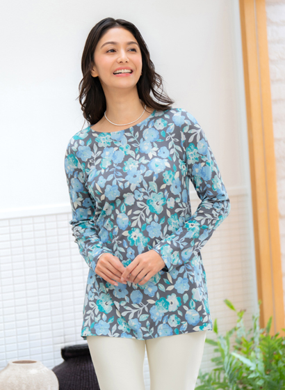 ⻑袖チュニック