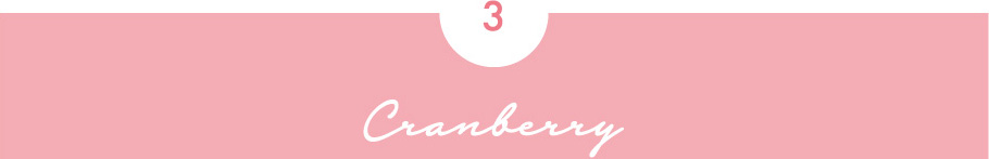 3.Cranberry