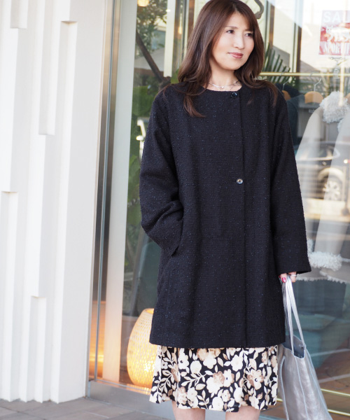 春の大人ツイードコート &yen;42,900