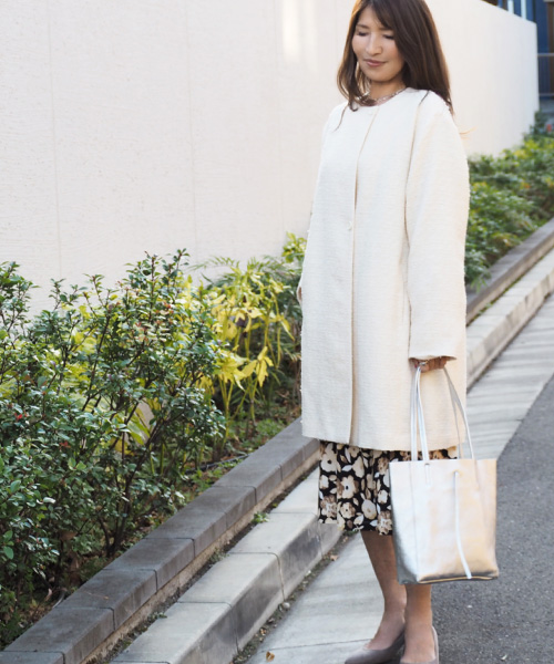 春の大人ツイードコート &yen;42,900