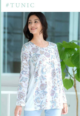 長袖チュニック¥17,380（税込）