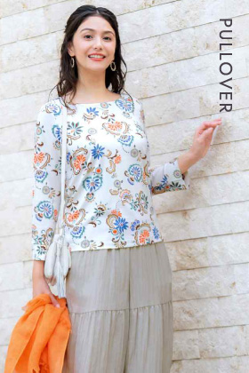 8分袖プルオーバー