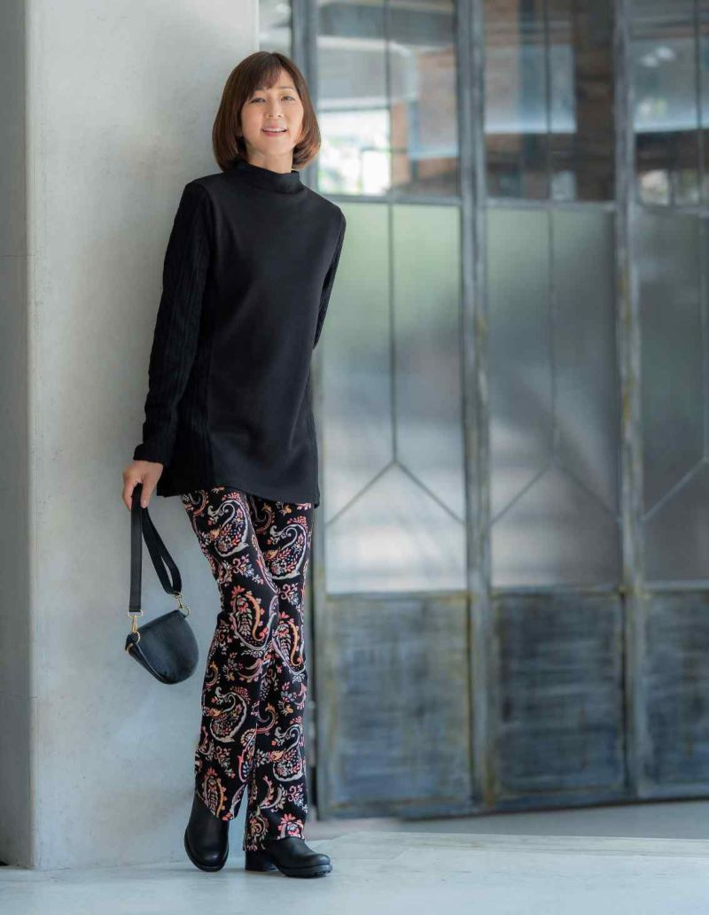 「洗えるセーター」体型カバーチュニック