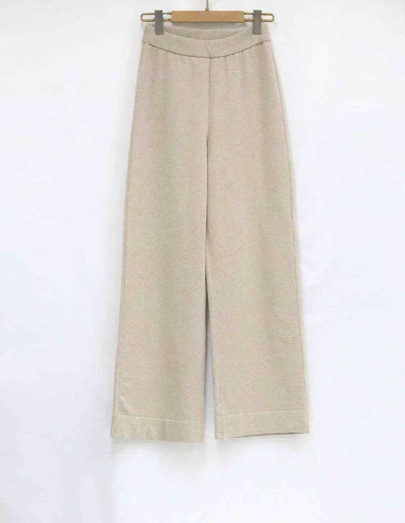 上質オーガニックコットンワイドパンツ