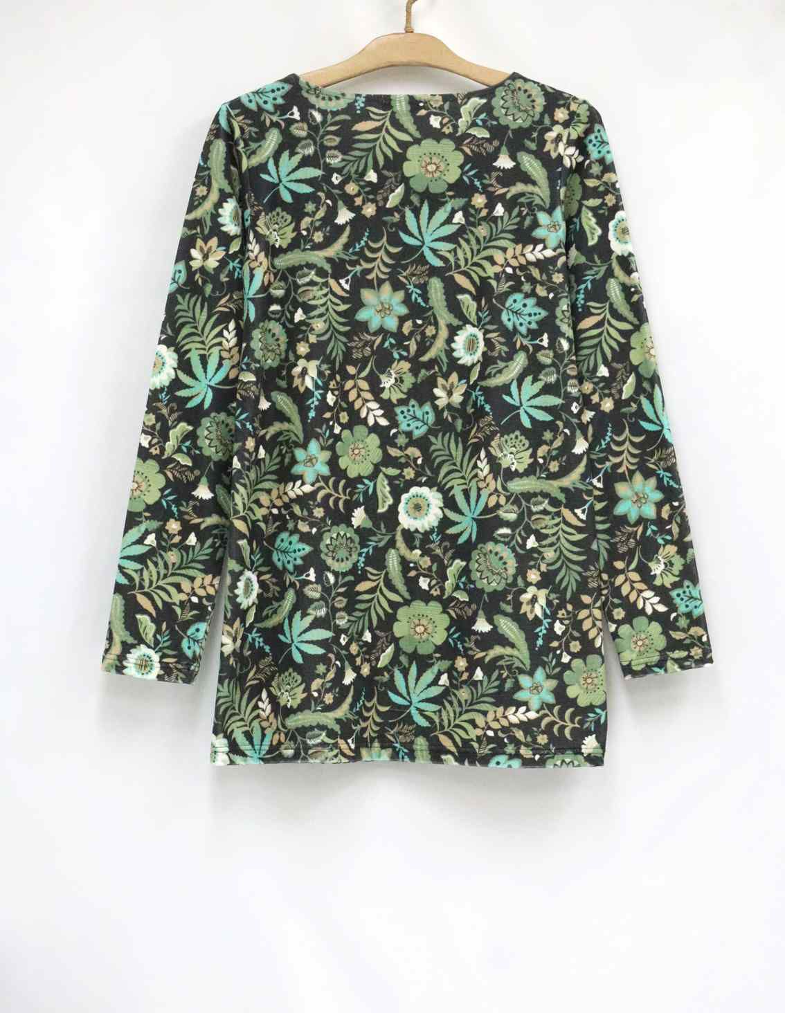 LEONARD SPORT 長袖　チュニック　42 LEONARD SPORT 長袖 チュニック 42 LEONARD SPORT 花柄 長袖名素材
